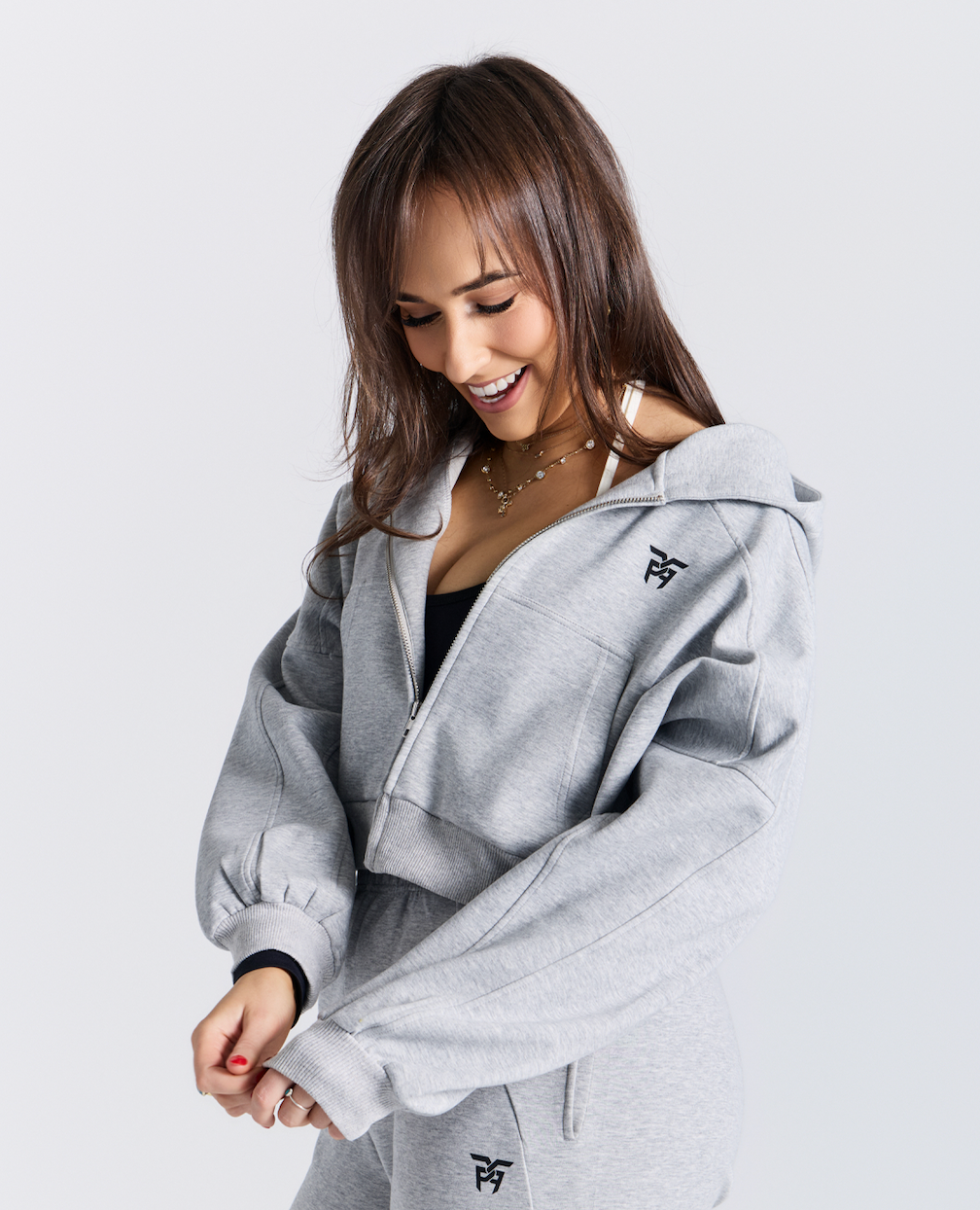 Scuba Cropped Zip Up