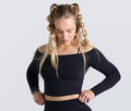 Flow off the shoulder Long Sleeve